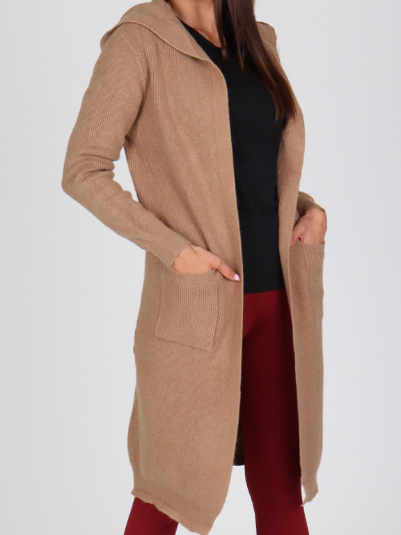 Dámsky kardigan KEIKO hnedá č.2
