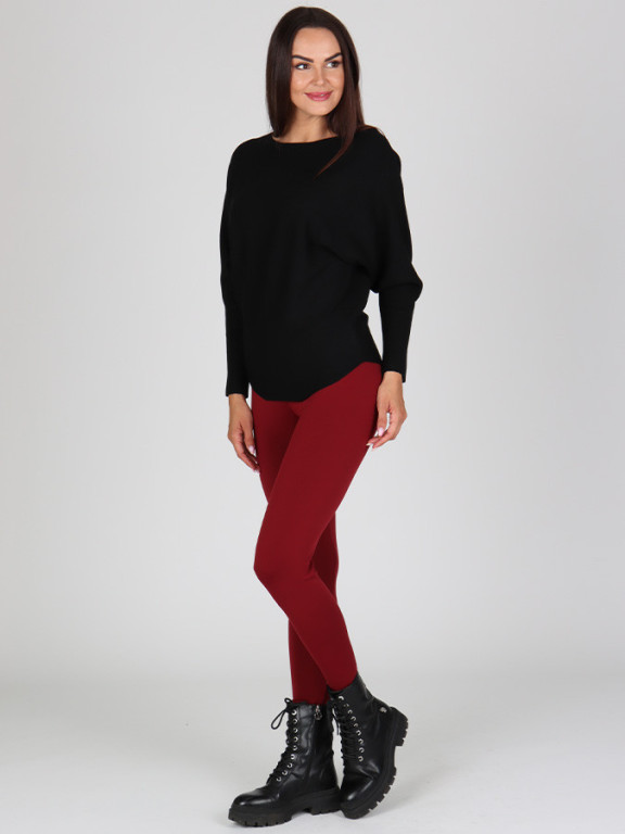 Dámske termo legíny ALICE LONG vínové č.2