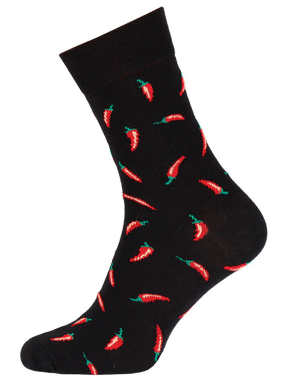 Zábavné ponožky PON COLORS - PAPRIKA č.1