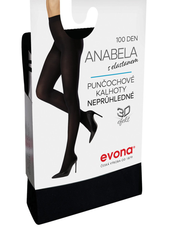 Termo pančuchové nohavice ANABELA 999 čierne č.2