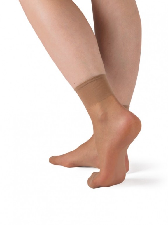 Dámske elastické ponožky LENA 1004 telové č.1