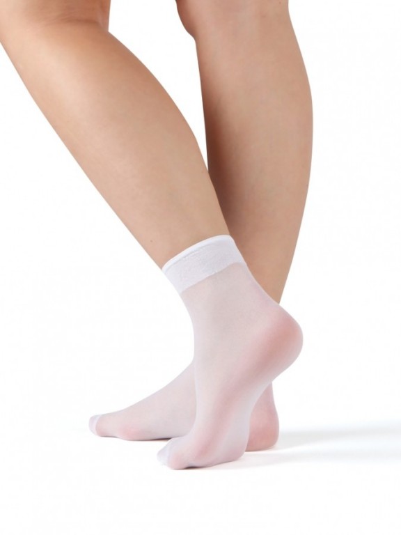 Dámske ponožky POLO 111 biele č.1